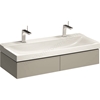 Geberit Xeno2 1200mm washbasin unit 2 drawer grey