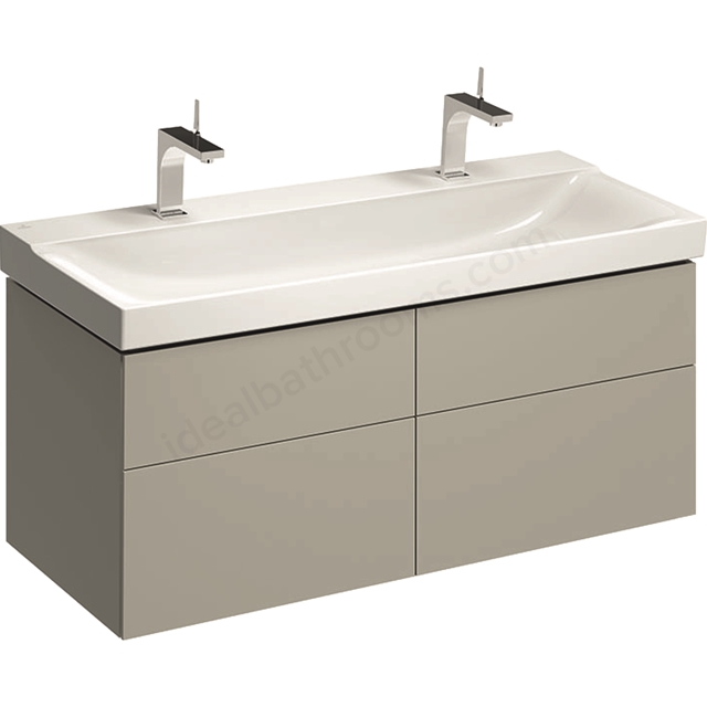 Geberit Xeno2 1200mm washbasin unit 4 drawer grey