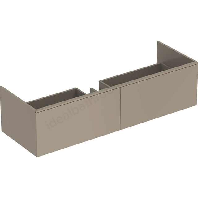 Geberit Xeno2 1400mm washbasin unit 2 drawer grey