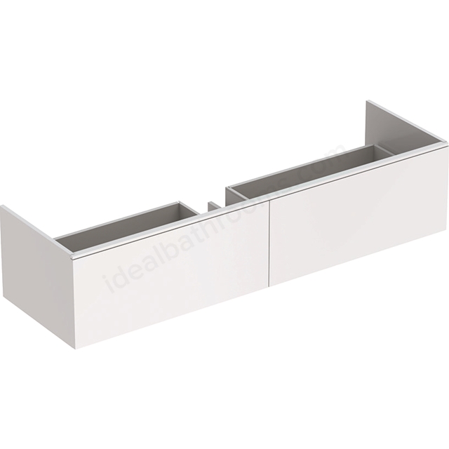 Geberit Xeno2 1600mm washbasin unit 2 drawer white