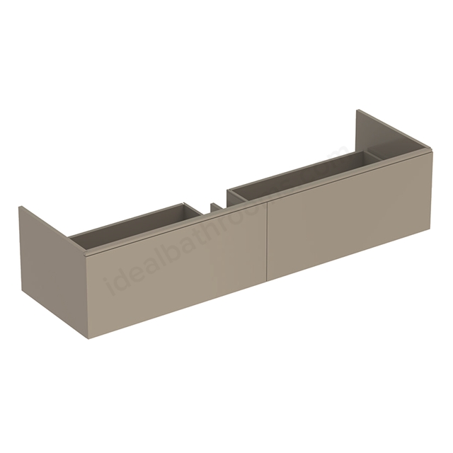 Geberit Xeno2 1600mm washbasin unit 2 drawer grey