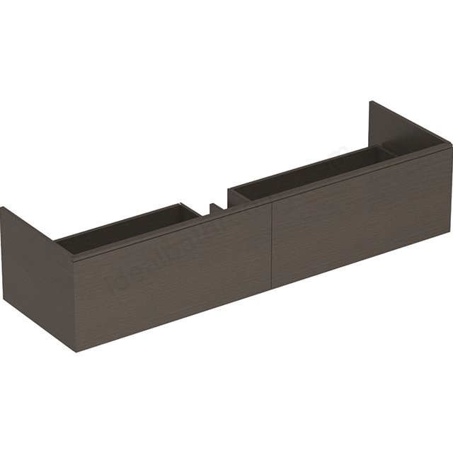 Geberit Xeno2 1600mm washbasin unit 2 drawer Scultura grey