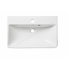 Tavistock Aerial 560mm Semi Recessed Basin; 1 Tap Hole - White