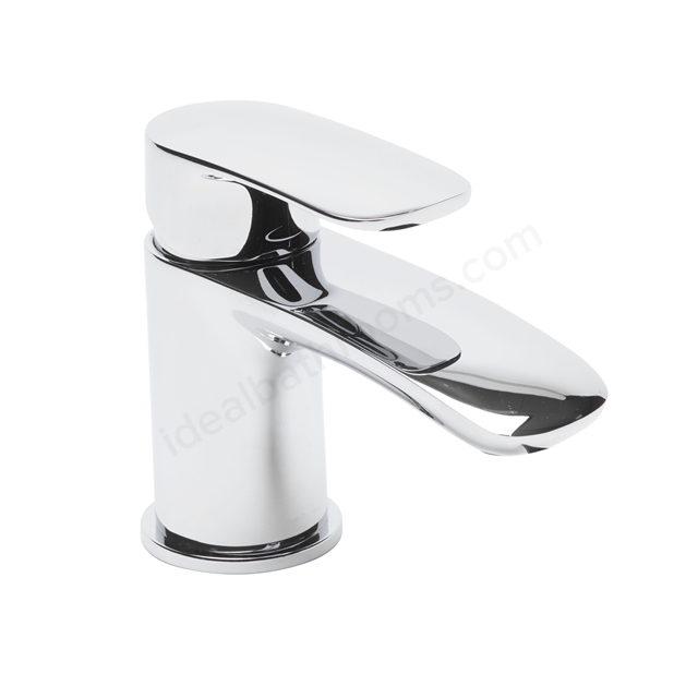 Tavistock Avid Mini; Deck Mounted; 1 Tap Hole Basin Mixer with Click Waste - Chrome