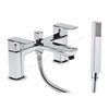 Tavistock Haze 2 Tap Hole Deck Mounted Bath Shower Mixer with Handset - Chrome