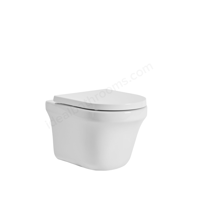 Tavistock Aerial 400mm Wall Hung Toilet Pan - White