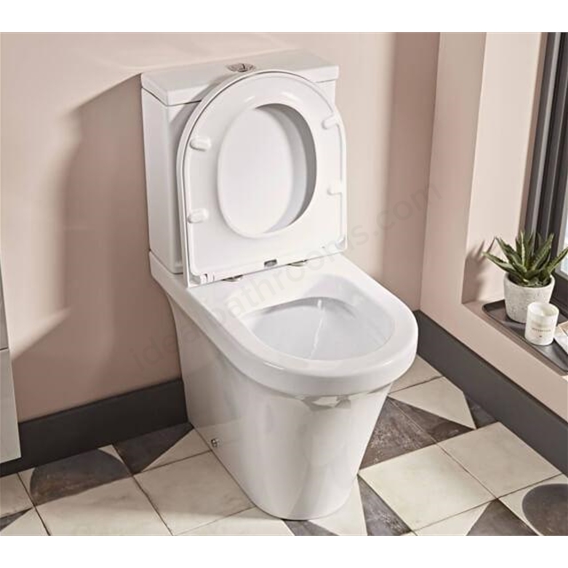 Tavistock Aerial Toilet Seat and Cover - White | Ideal Bathrooms