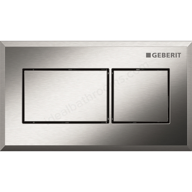 Geberit Flush actuation; pneumatic;dual flush; Chrome-plated; brushed; easy-to-clean