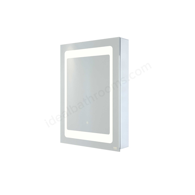 RAK Ceramics Aphrodite 500x700 LED Illuminated  Mirrored Recessable Cabinet w/demister;shavers socket and infra red switch