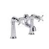 Tavistock Ashmore Pillar 2 Tap Hole Deck Mounted Bath Filler - Chrome