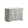 Tavistock Lansdown 1200mm Curved Vanity Unit; 4 Doors - Pebble Grey