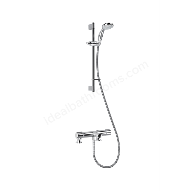 Mira React Deck Mounted Bath Shower Mixer - Chrome