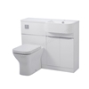 Tavistock Match 1000mm Back to Wall WC & Vanity Unit; Right - Gloss White