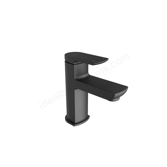 Aqualisa Downtown Pillar Tap; Large; Including Waste; Matt Black