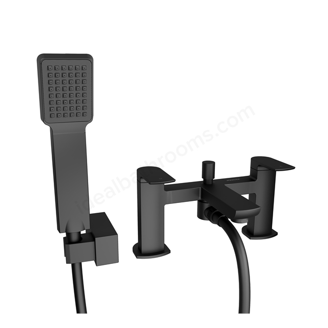 Aqualisa Downtown Bath Shower Mixer Tap - Matt Black