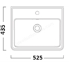 Tavistock Marston 500mm1 Tap Hole Basin