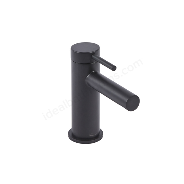 Tavistock Anthem Mini; Deck Mounted; 1 Tap Hole Basin Mixer with Click Waste - Black