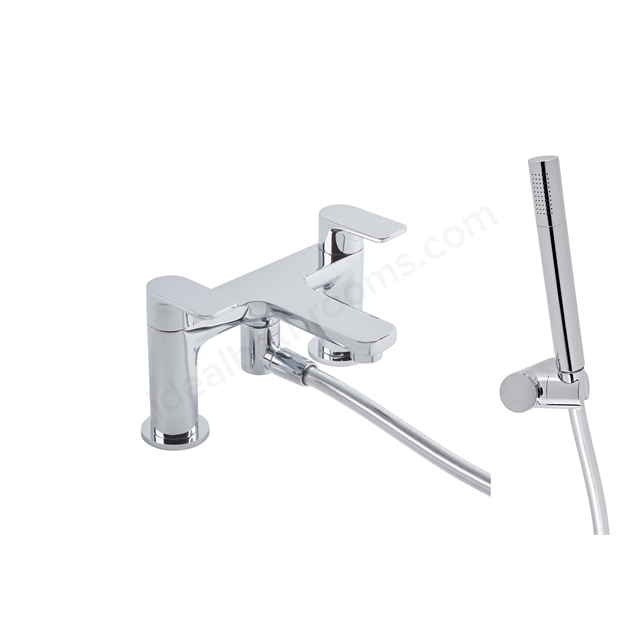 Tavistock Savour 2 Tap Hole Deck Mounted Bath Shower Mixer - Chrome