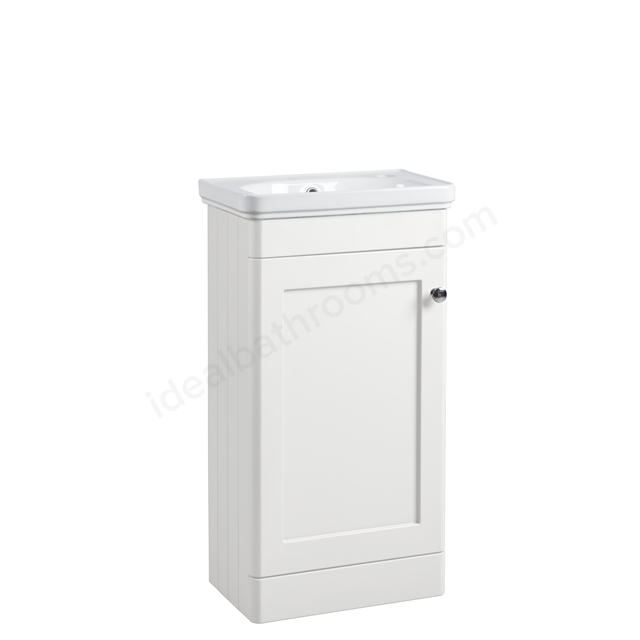 Tavistock Marston 450mm Cloakroom Unit; 1 Door - Paper White 