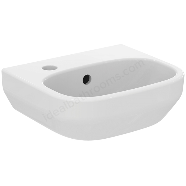 Ideal Standard i.life A Handrinse Basin; 1 Left Hand Taphole; 35cm; White