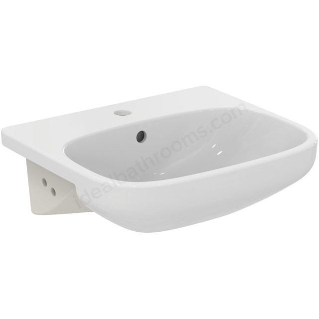 Ideal Standard i.life A Semi-Countertop Basin; 1 Taphole; 50cm; White