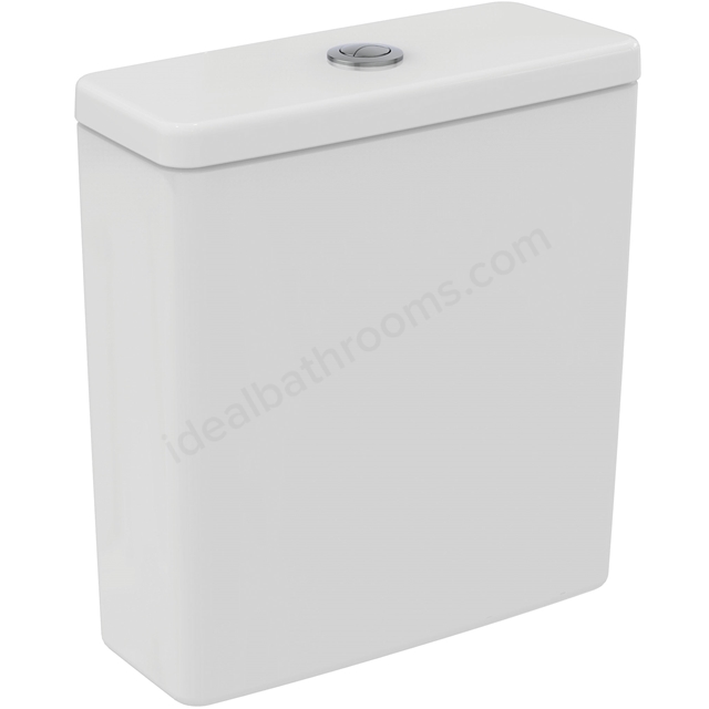 Ideal Standard i.life A & S Close Coupled Compact Cistern; Dual Flush Valve with Bottom Supply and Internal Overflow; White