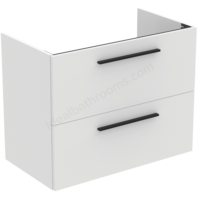 Ideal Standard i.life A Wall Hung Vanity Unit; 2 Drawers; 80cm; Matt White