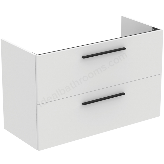 Ideal Standard i.life A Wall Hung Vanity Unit; 2 Drawers; 100cm; Matt White