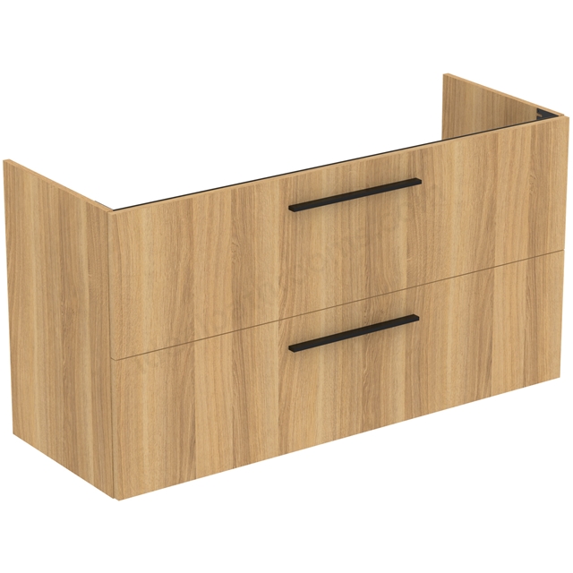 Ideal Standard i.life A Wall Hung Vanity Unit; 2 Drawers; 120cm; Natural Oak