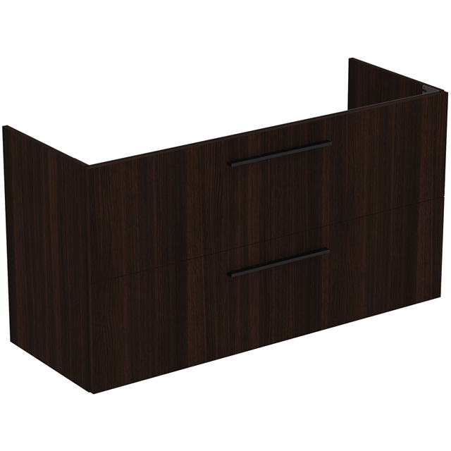 Ideal Standard i.life A Wall Hung Vanity Unit; 2 Drawers; 120cm; Coffee Oak