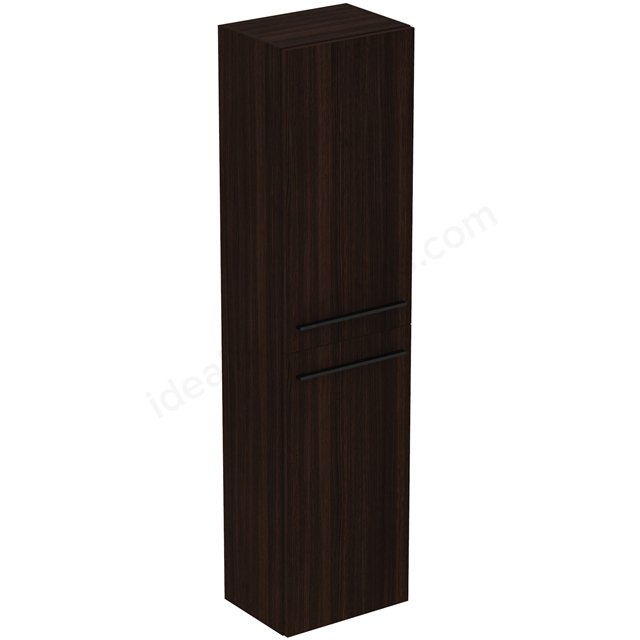 Ideal Standard i.life A Tall Column Unit; 2 Doors; Coffee Oak