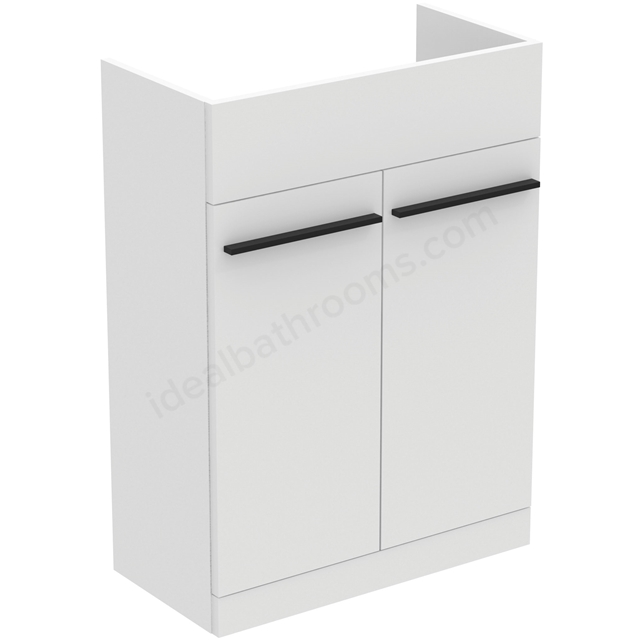 Ideal Standard i.life A Semi-Countertop Basin Unit; 2 Doors; 60cm; Matt White