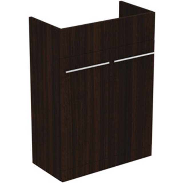 Ideal Standard i.life A Semi-Countertop Basin Unit; 2 Doors; 60cm; Coffee Oak