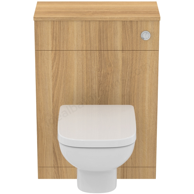 Ideal Standard i.life A WC Unit with Adjustable Cistern; 60cm; Natural Oak