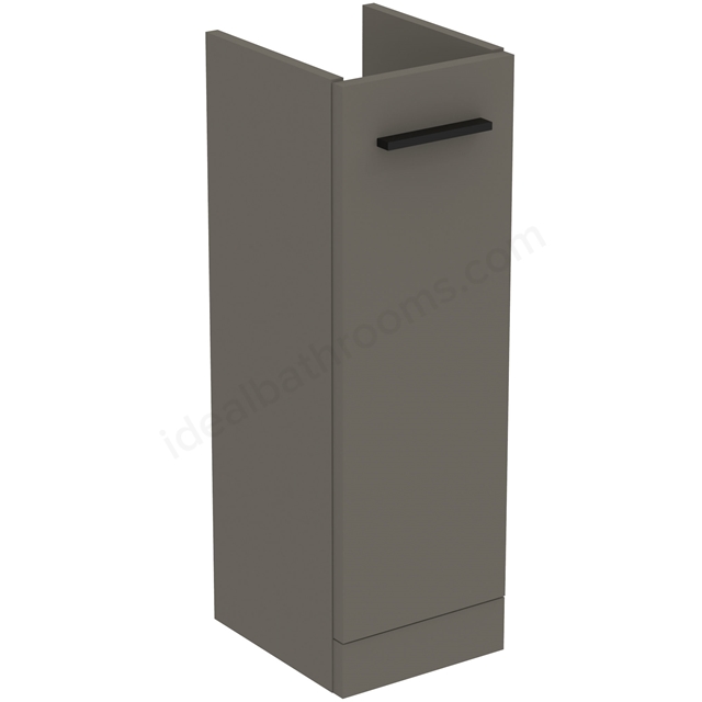 Ideal Standard i.life A Pedestal Basin Unit; 1 Door; 23cm; Matt Quartz Grey