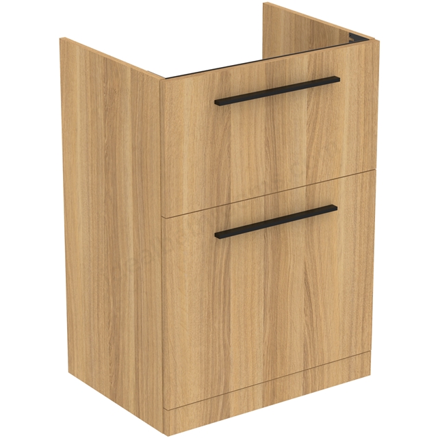 Ideal Standard i.life A Floor Standing Vanity Unit; 2 Drawers; 60cm; Natural Oak