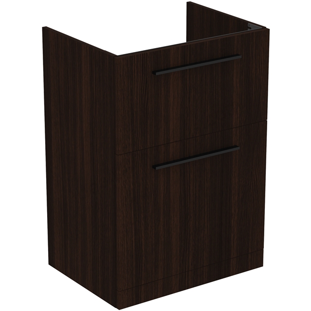 Ideal Standard i.life A Floor Standing Vanity Unit; 2 Drawers; 60cm; Coffee Oak