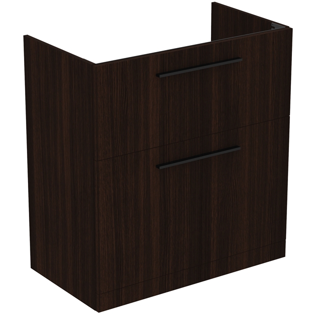 Ideal Standard i.life A Floor Standing Vanity Unit; 2 Drawers; Coffee Oak