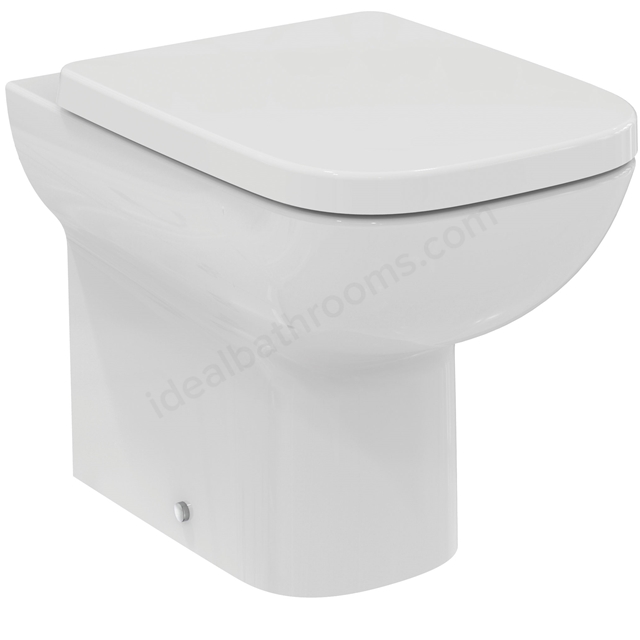 Ideal Standard i.life A Back-to-Wall WC Bowl with Horizontal Outlet and Rimless Technology; White