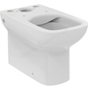 Ideal Standard i.life A Close Coupled Back-to-Wall WC Bowl with Horizontal Outlet and Rimless Technology; White