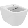 Ideal Standard i.life S Compact Wall Mounted WC Bowl with Horizontal Outlet and Rimless Technology; White