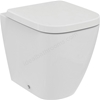 Ideal Standard i.life S Compact Back-to-Wall WC Bowl with Horizontal Outlet and Rimless Technology; White