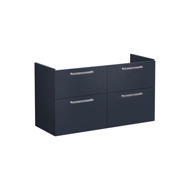 VitrA Root 4 Drawer 800mm Washbasin Unit - Matt Dark Blue