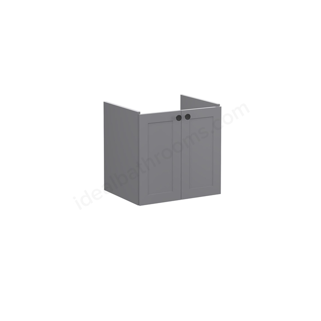 VitrA Root Classic 2 Door 600mm Washbasin Unit - Matt Grey