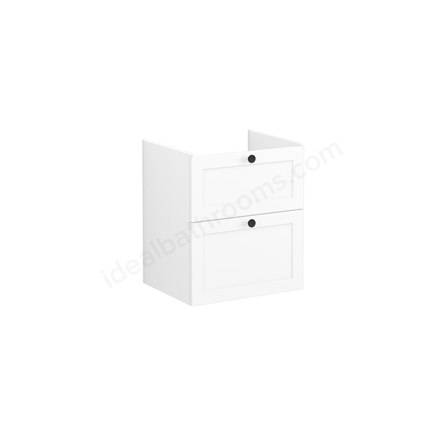 VitrA Root Classic 2 Drawer 600mm Washbasin Unit - Matt White