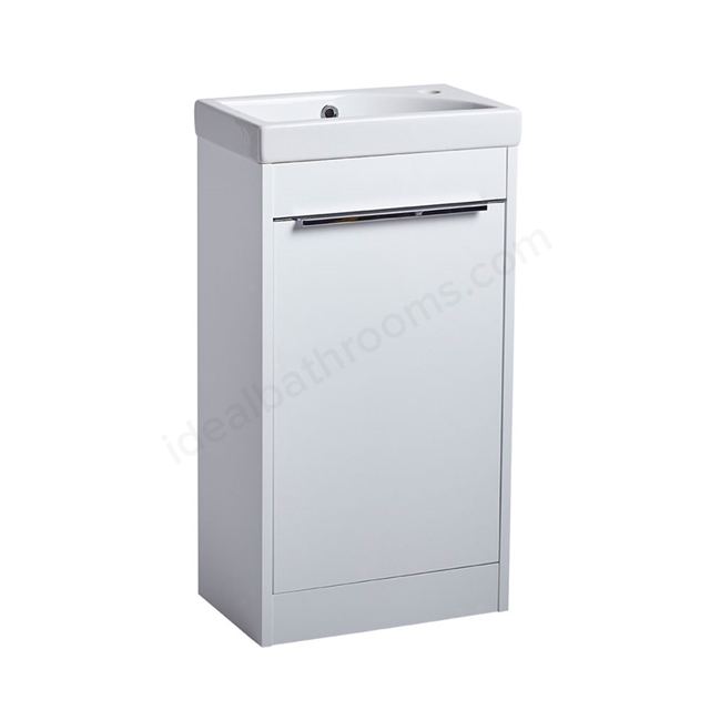 Tavistock Sequence 450mm Vanity Unit; 1 Door - Gloss White