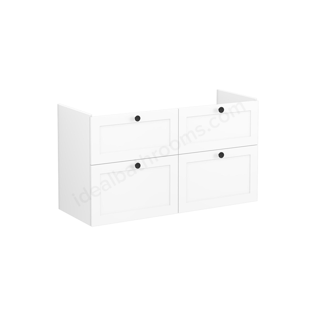 VitrA Root Classic 4 Drawer 1200mm Washbasin Unit - Matt White