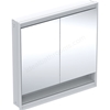 Geberit One 2 Door Niche 900mm Comfort Light Mirror Cabinet - White