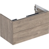 Geberit One 900mm 2 Drawer Washbasin Unit - Hickory