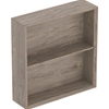 Geberit iCon Square Shelf Unit 450mm   Hickory/Wood Texture